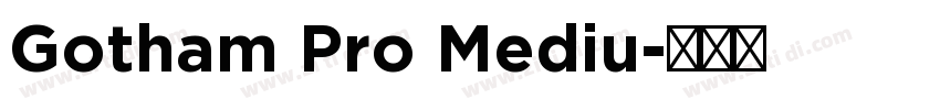 Gotham Pro Mediu字体转换